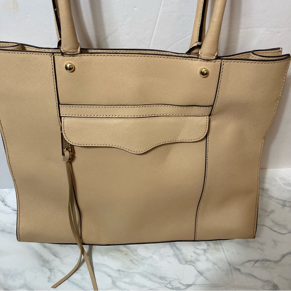 Rebecca Minkoff cream tan tote bag - Picture 5 of 16